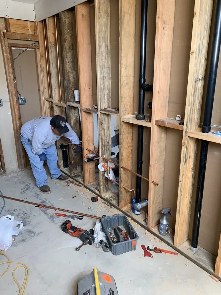 Commercial rough-in plumbing for Gas Line Repair in Westwood Lake